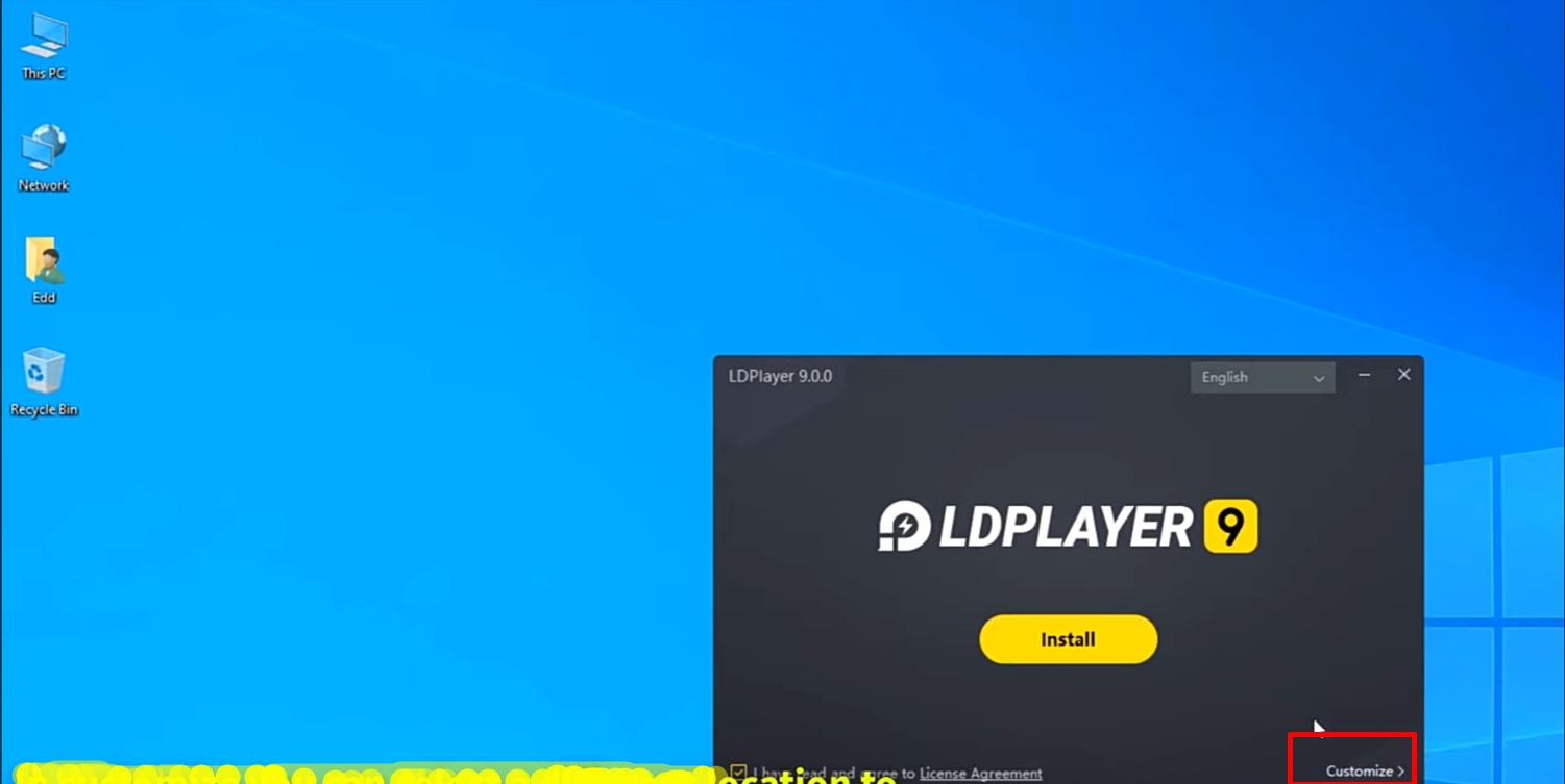 Choose the location to Install LDPlayer